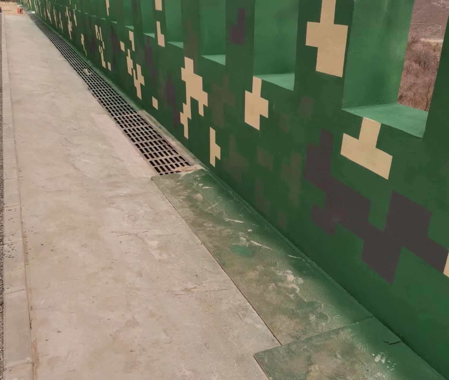 湖北围墙迷彩喷涂,数迷彩漆