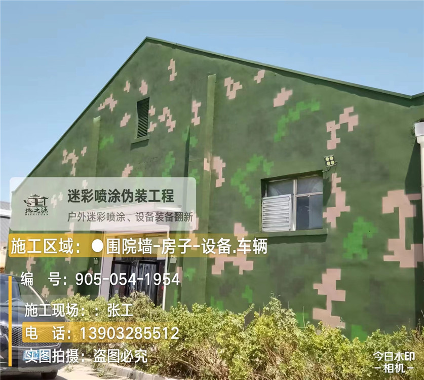 湖北外墙数码迷彩漆施工报价清单（100㎡标准墙面测算）